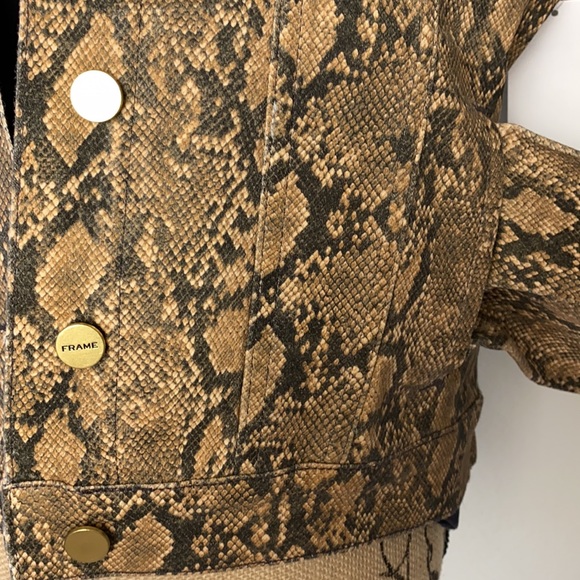 FRAME Python Trucker Jacket - Picture 3 of 7